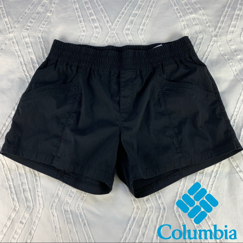 Columbia Womens Black Omni-Shield Omni-Shade Hiking Shorts Large AL0481